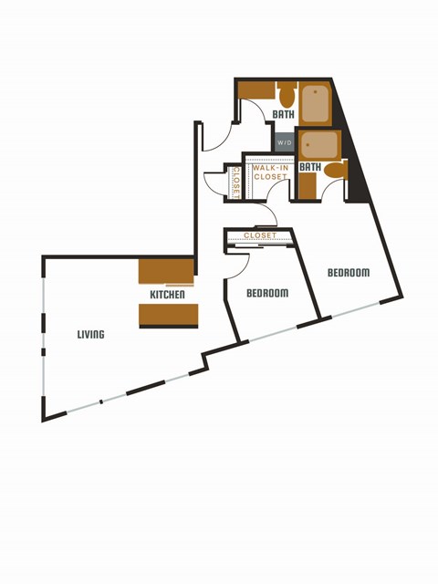 a floor plan of a house with an attic floor and a staircase